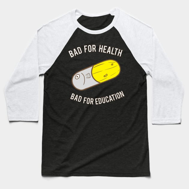 Banana Pish Baseball T-Shirt by doodsai
